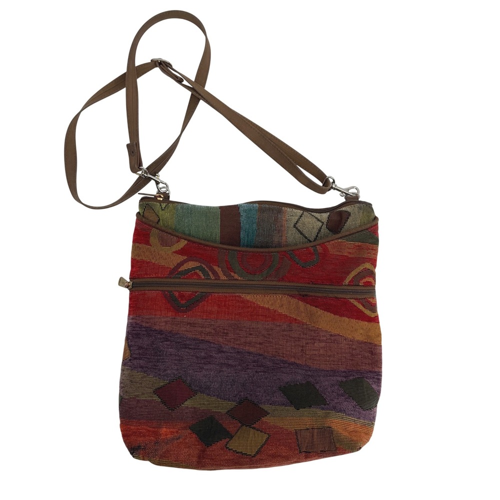 Danny K Beverly Hills Tapestry Crossbody Bag Geometric Southwestern Made‎ in USA